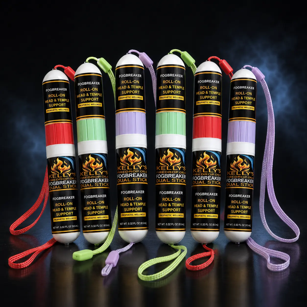 Six Kelly's FireDrop Oils FogBreaker dual sticks
